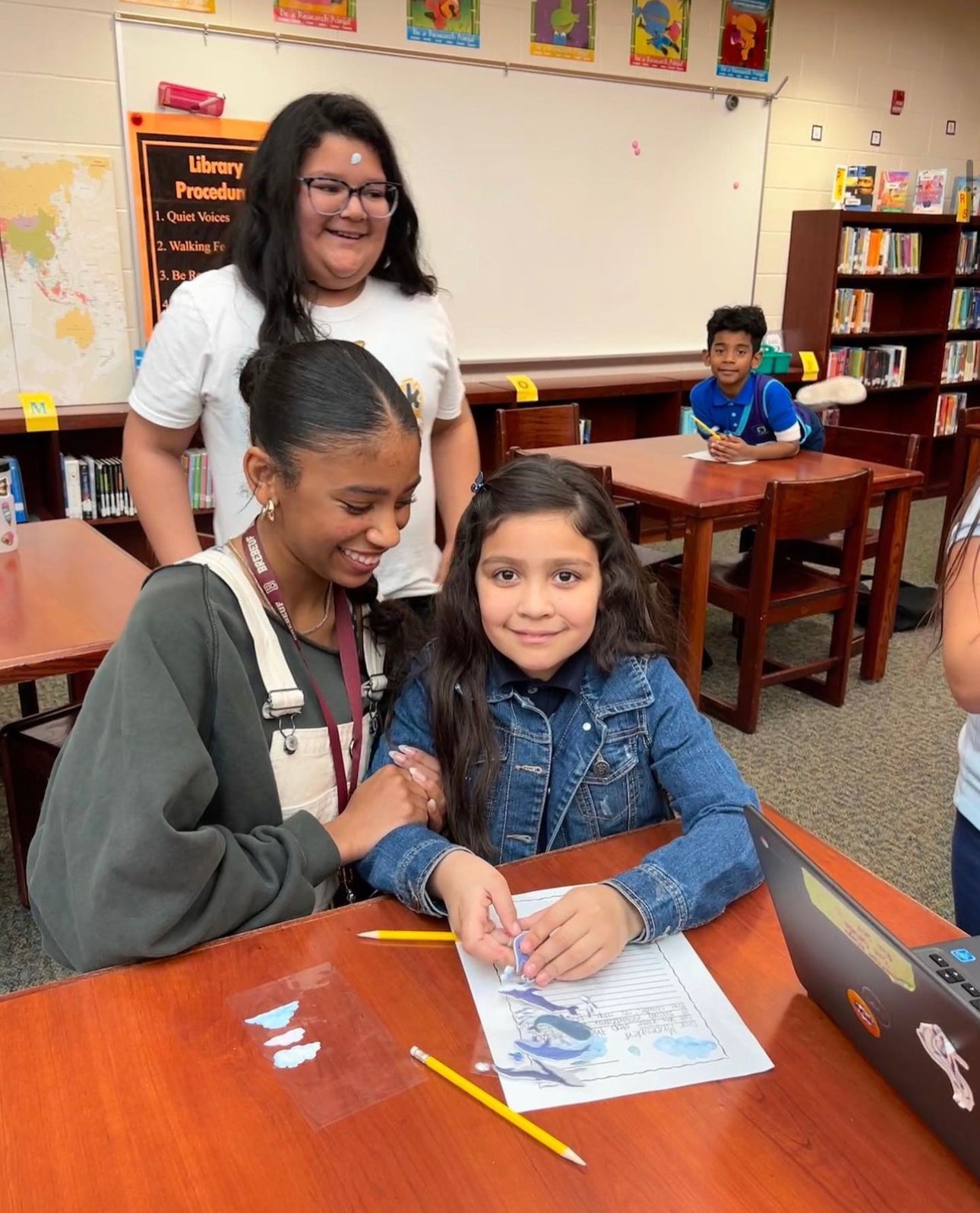 A small group activity during a session